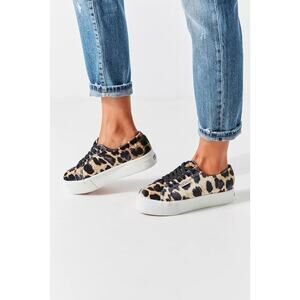 Superga 2790 Fanvelvetw Platform Sneakers Leopard Print Womens 7 37.5 Shoes Boho
